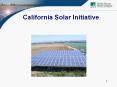 California Solar Initiative PowerPoint PPT Presentation