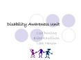 Disability Awareness Unit PowerPoint PPT Presentation