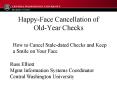 HappyFace Cancellation of OldYear Checks PowerPoint PPT Presentation