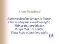 I Am Resolved I am resolved no longer to linger, Charmed by the worlds delight Things that are highe PowerPoint PPT Presentation