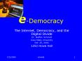 eDemocracy PowerPoint PPT Presentation