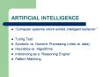ARTIFICIAL INTELLIGENCE PowerPoint PPT Presentation