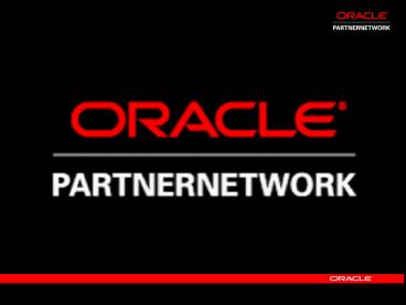 Oracle ISV Conferencing