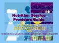 Nutrition Service Providers Guide PowerPoint PPT Presentation