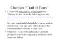 Cherokee Trail of Tears PowerPoint PPT Presentation