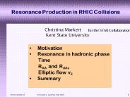 Resonance Production in RHIC Collisions