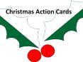 Christmas Action Cards PowerPoint PPT Presentation