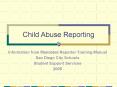 Child Abuse Reporting PowerPoint PPT Presentation