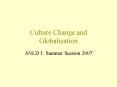 Culture Change and Globalization PowerPoint PPT Presentation