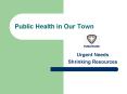 Public Health in Our Town PowerPoint PPT Presentation