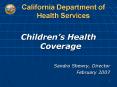 California Department of Health Services PowerPoint PPT Presentation