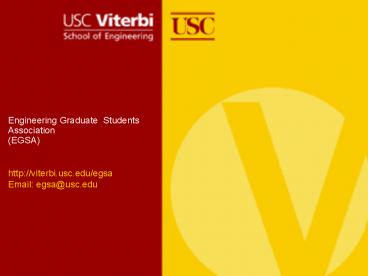 Engineering Graduate Students Association EGSA