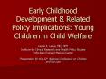 Early Childhood Development PowerPoint PPT Presentation