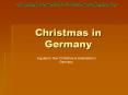 Christmas in Germany PowerPoint PPT Presentation