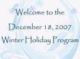 Winter Holiday Program PowerPoint PPT Presentation