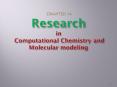 CHAPTER 14 Research in Computational Chemistry and Molecular modeling PowerPoint PPT Presentation