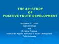 THE 4H STUDY OF POSITIVE YOUTH DEVELOPMENT PowerPoint PPT Presentation