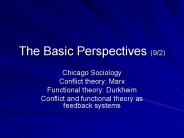 The Basic Perspectives 92