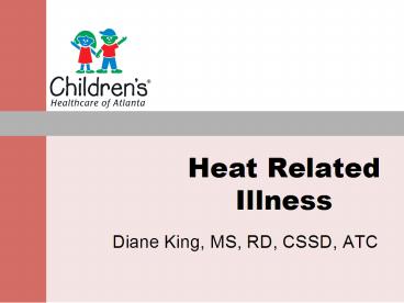 Heat Related Illness