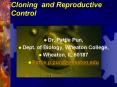 Cloning and Reproductive Control PowerPoint PPT Presentation