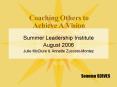 Coaching Others to Achieve A Vision PowerPoint PPT Presentation