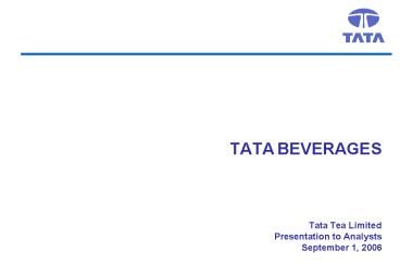 TATA BEVERAGES