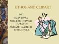 ETHOS AND CLIPART PowerPoint PPT Presentation