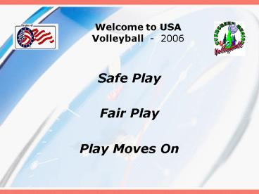 Welcome to USA Volleyball 2006