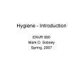 Hygiene Introduction PowerPoint PPT Presentation