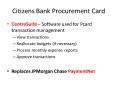 Citizens Bank Procurement Card PowerPoint PPT Presentation