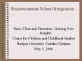 Socioeconomic School Integration PowerPoint PPT Presentation