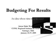 Budgeting For Results