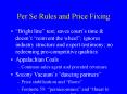 Per Se Rules and Price Fixing PowerPoint PPT Presentation
