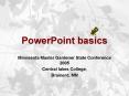 PowerPoint basics PowerPoint PPT Presentation