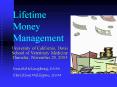 Lifetime Money Management PowerPoint PPT Presentation