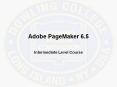 Adobe PageMaker 6.5 PowerPoint PPT Presentation