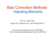 Bias Correction Methods  Adjusting Moments