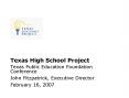 Texas High School Project PowerPoint PPT Presentation