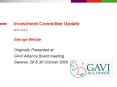 Investment Committee Update short version George Wellde PowerPoint PPT Presentation