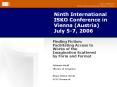 Ninth International ISKO Conference in Vienna (Austria) July 5-7, 2006 PowerPoint PPT Presentation