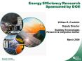 Energy Efficiency Research Sponsored by DOE PowerPoint PPT Presentation