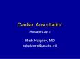 Cardiac Auscultation PowerPoint PPT Presentation