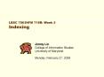 LBSC 796INFM 718R: Week 5 Indexing PowerPoint PPT Presentation