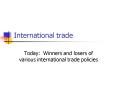 International trade PowerPoint PPT Presentation