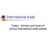 International trade