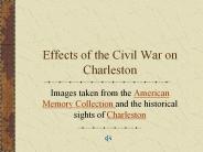 Effects of the Civil War on Charleston