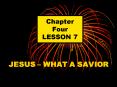 Chapter Four LESSON 7 PowerPoint PPT Presentation