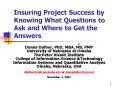 Insuring Project Success by Knowing What Questions to Ask and Where to Get the Answers PowerPoint PPT Presentation