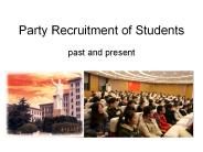 Party Recruitment of Students