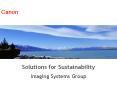 Solutions for Sustainability PowerPoint PPT Presentation